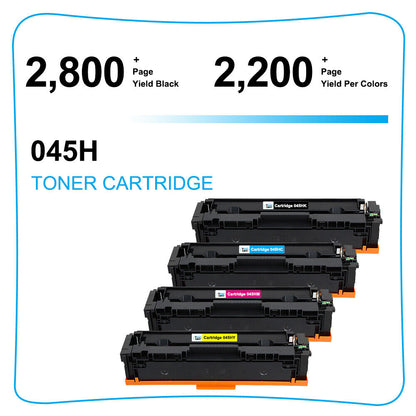 10x Compatible for Canon 045H Toner Color imageCLASS MF632CDW MF634CDW LBP612CDW