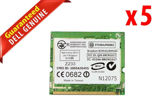 Lot 5 Dell Inspiron 2200 Series Wireless Wifi Mini-PCI WLAN Card DW1470 D9002