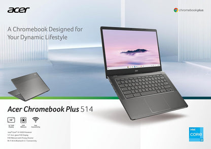 New Acer Chromebook Plus 514 14" FHD Touch Core i3-N305 8GB 512GB Cam Chrome OS
