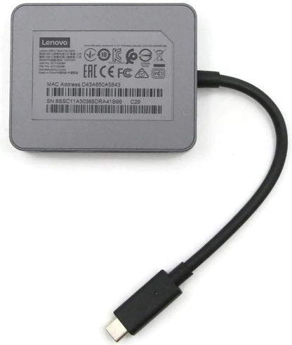 New Lenovo USB-C Travel Hub Gen2 Portable HDMI VGA USB-A Ethernet - 4X91A30366