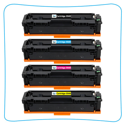 4PK Compatible for Canon 054H Toner Cartridge MF641cw MF642cdw 644cdw LBP622cdw