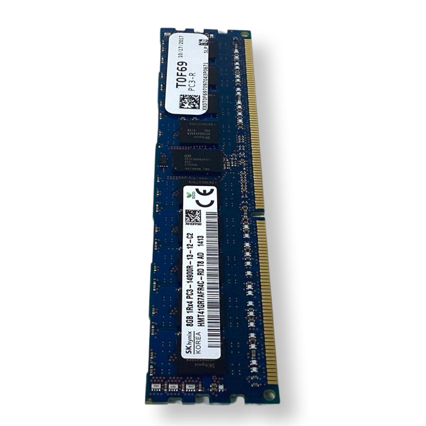 Hynix HMT41GR7AFR4C-RD 8GB 1Rx4 PC3-14900R 1866MHz Server RAM Memory T0F69