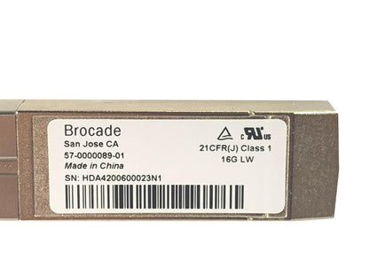 57-0000089-01 Genuine Brocade 16G LWL 10KM FC SFP+ Transceiver XBR-000198 6672X