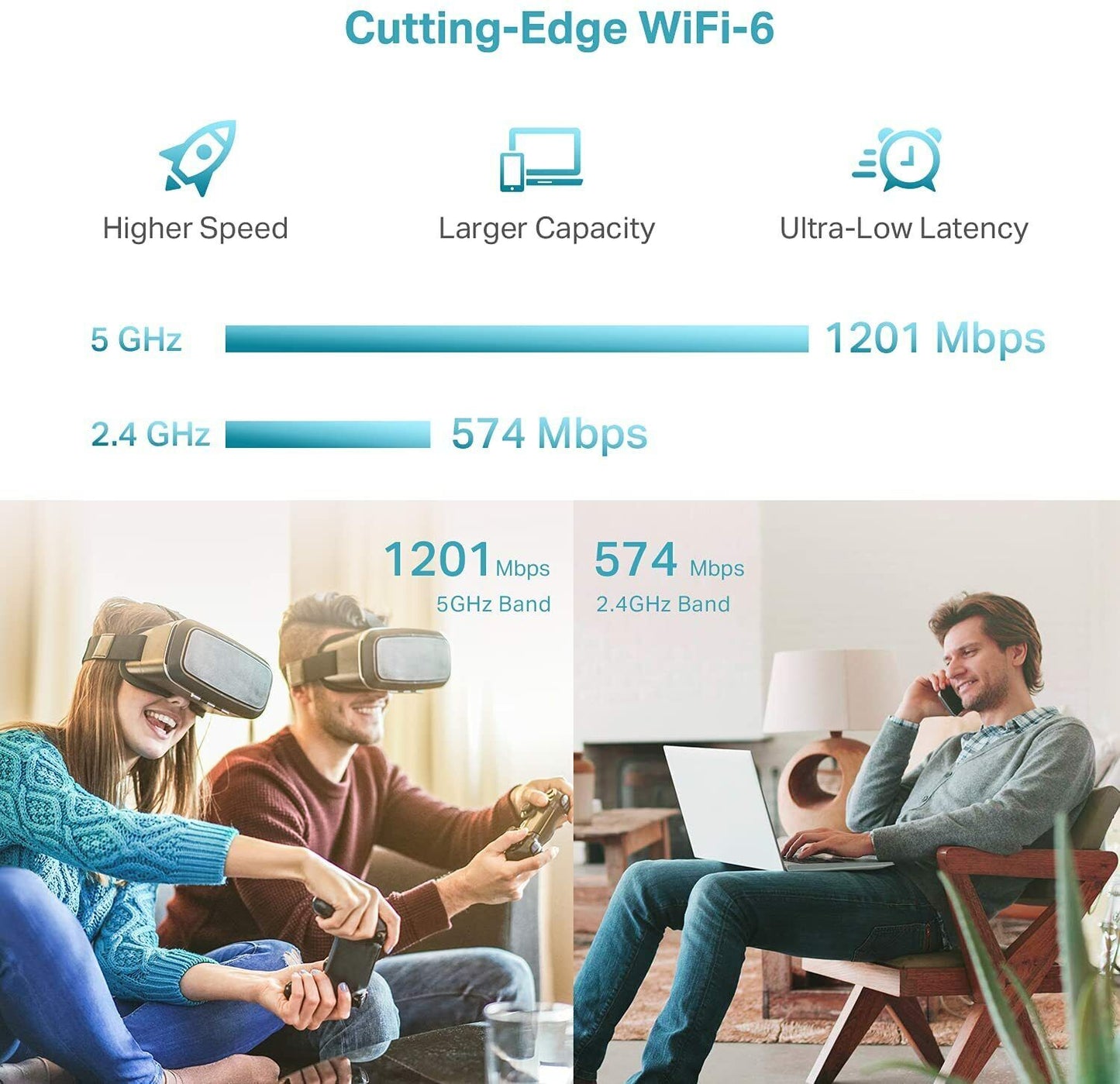 TP-Link AX1800 WiFi 6 Range Extender(RE605X)-Covers up to 1500 sqft