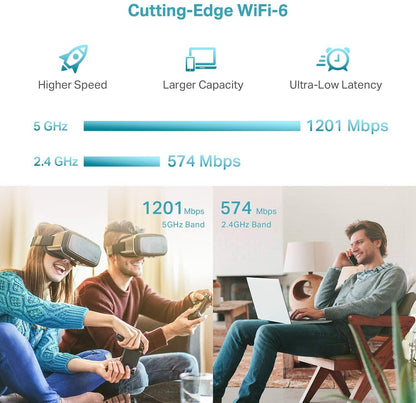 TP-Link AX1800 WiFi 6 Range Extender(RE605X)-Covers up to 1500 sqft