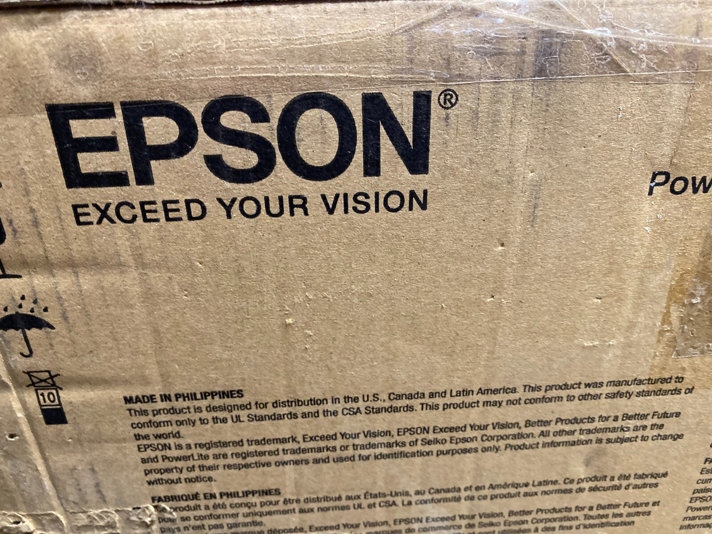 Epson V11HA25120 L735U PowerLite FHD WUXGA 3LCD Laser Projector 7000 Lumens