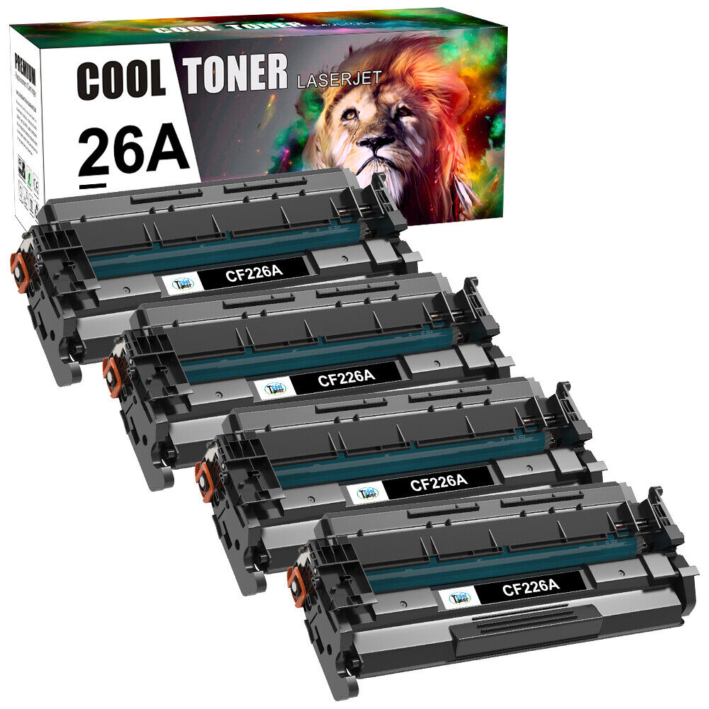 4 CF226A Toner Compatible with HP 26A Laserjet Pro M402dn M402n M426dn M426fdw