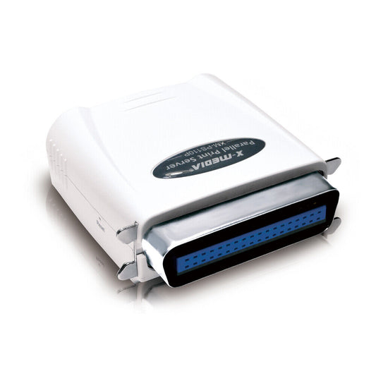 X-MEDIA XM-PS110P 1-Port 10/100Mbps Fast Ethernet Parallel Network Print Server