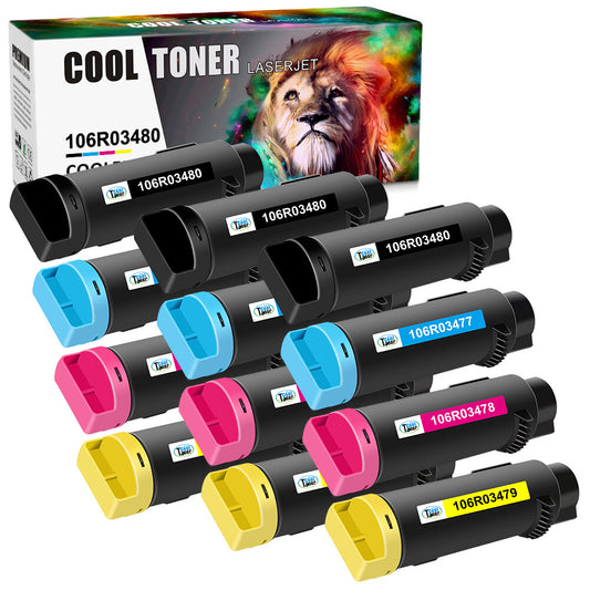 Toner Compatible With Xerox WorkCentre 6515DN Phaser 6510DNI (BK&Color, 12 Pack)