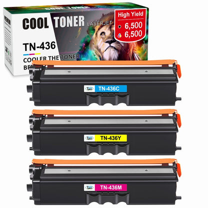 3 Color Toner Compatible With Brother TN436 MFC-L8690CDW HL-L8360CD MFC-L9570CDW