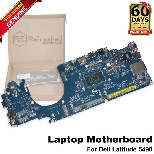 Dell Latitude 5490 Motherboard i5-7300U 2.6GHz Dual-Core LA-F401P JXFX4 8DT9H
