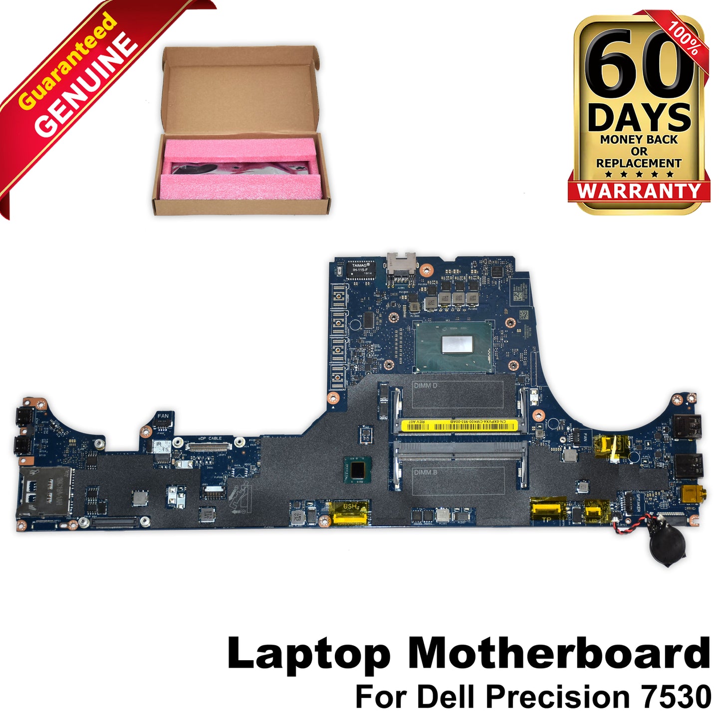 Dell Precision 7530 Motherboard Intel i9-8950HK Hex-core 2.9GHz XPVX4 LA-F591P
