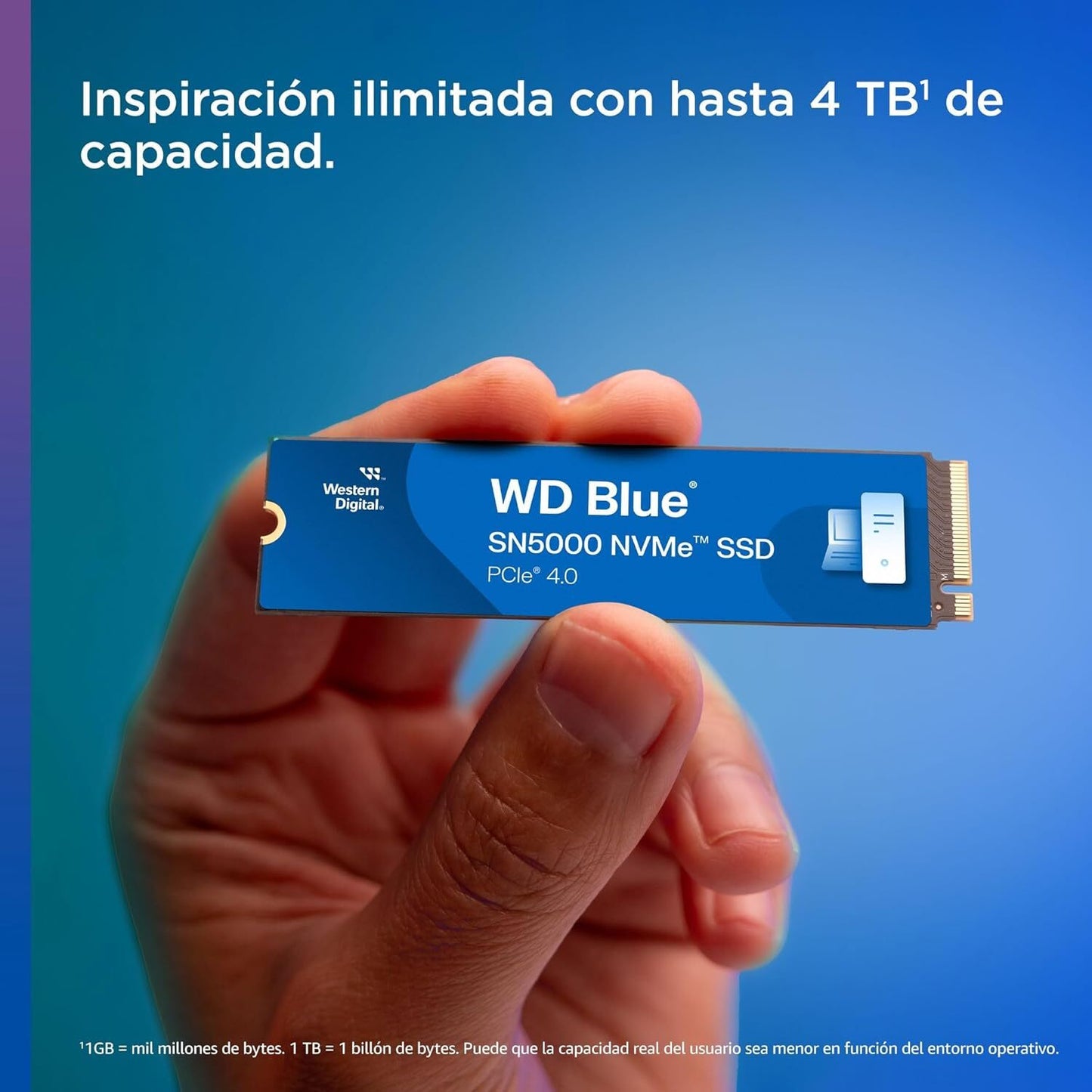 WD 4TB Blue SN5000 NVMe Internal Solid State Drive SSD WDS400T4B0E