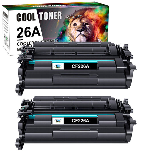 2PK CF226A 26A Toner Cartridge Compatible for HP LaserJet Pro M402dn M402n M402d