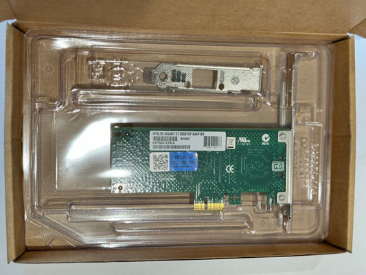 Intel Gigabit EXPI9301CTBLK Yotta mark CT Desktop Adapter with both Brackets
