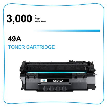 10PK Black 49A Toner Q5949A Compatible for HP LaserJet 3390 3392 Printer