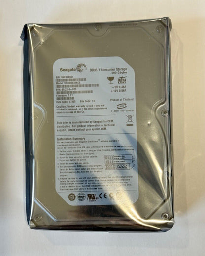 NEW! SEAGATE 7200RPM ST3300831ACE 300GB SATA HDD P/N: 9AG284-625