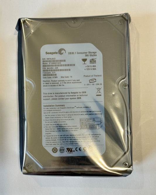NEW! SEAGATE 7200RPM ST3300831ACE 300GB SATA HDD P/N: 9AG284-625