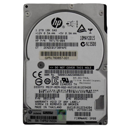 HP MLC 1.2TB 10K RPM SAS 12Gb/s SFF 2.5" Hard Drive 787175-004 0B31876 (NOT FOR HOME PC)