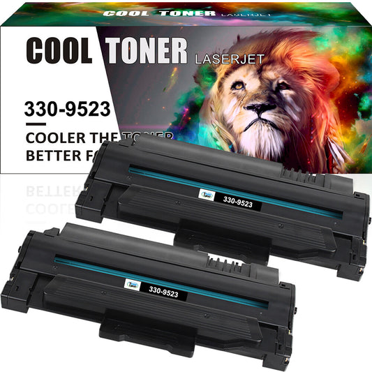 2PK 330-9523 Toner Cartridge Compatible With Dell 1130 1130n 1133 1135n Printer