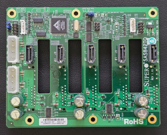 Supermicro BPN-SAS-842TQ 4U SAS Backplane x5 3.5" HDD SC842's (NOT FOR HOME PC)