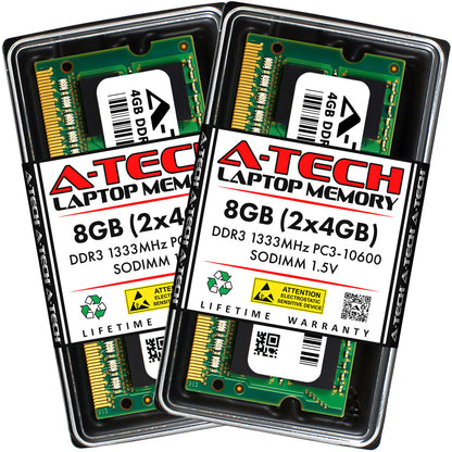 8GB 2x4GB PC3-10600S Toshiba Satellite L735-156 L755-S5153 L755-S5154 Memory RAM