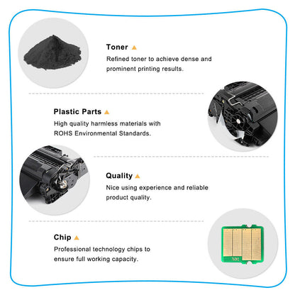 2PK CE255A Toner Cartridge for HP 55A LaserJet Pro 500 MFP M521dn M521dw M521dz