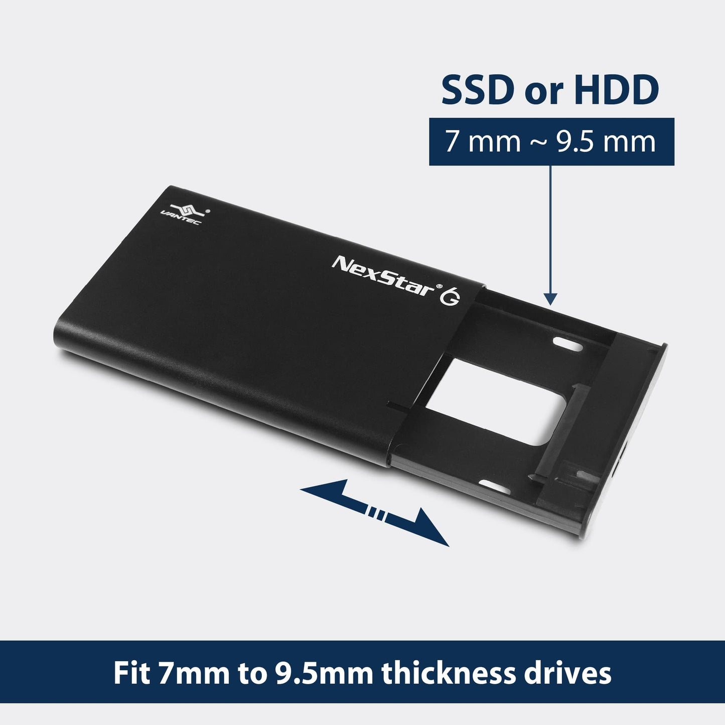 Vantec NST-268S3-BK Hard Vante|NST-268S3-BK VAN RD NST268S3BK 2.5 SATA3 USB3.2 E