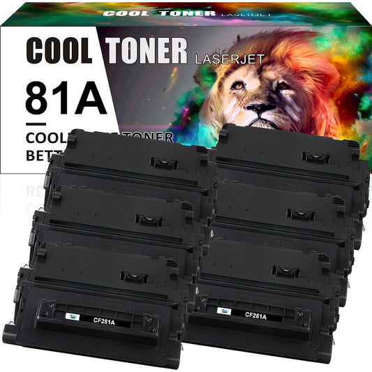6PACK CF281A Toner Cartridge for HP Enterprise M605X M606DN M606X MFP M630f 81A
