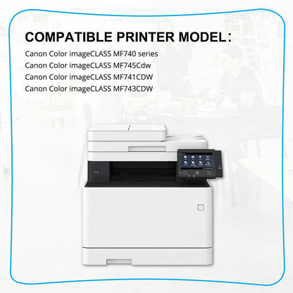 4 PK CRG-055 Toner Set For Canon imageCLASS MF743Cdw MF745Cdw MF746Cdw With CHIP