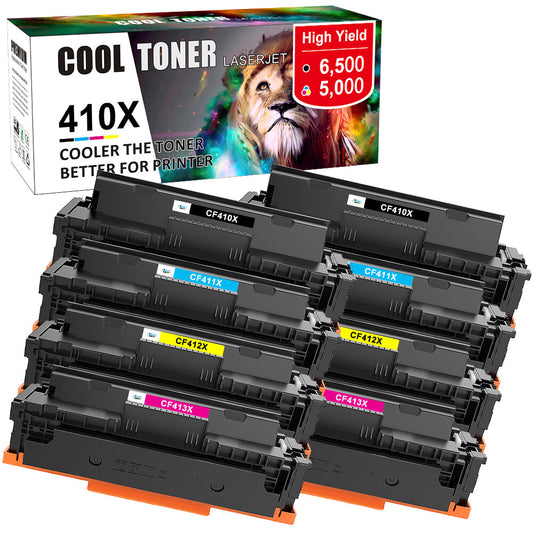 8 Pack CF410X CF411X CF412X CF413X 410X Toner For HP LaserJet Pro MFP M477fnw