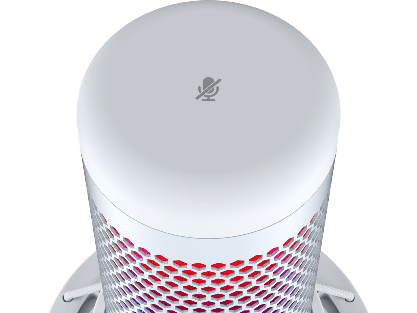 HyperX QuadCast S - USB Microphone (White-Grey) - RGB Lighting