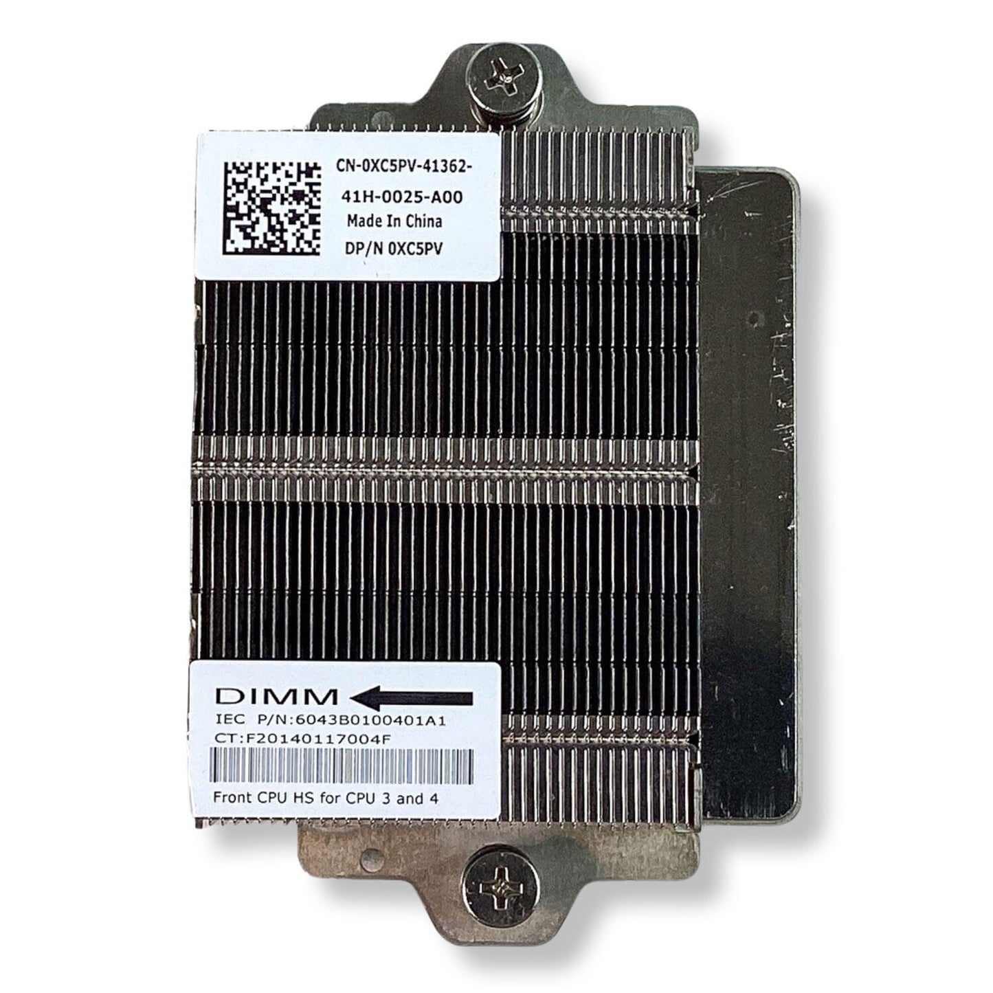 Dell Poweredge C6145 Server Chassis Cooling Heatsink W/O Air Baffle XC5PV