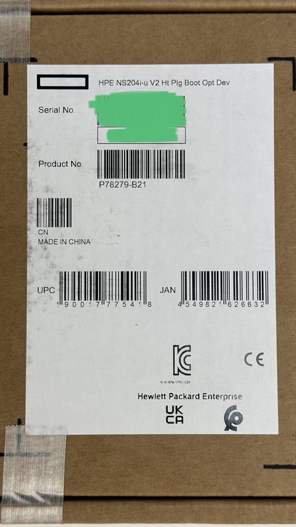 HPE P78279-B21 NS204i-u V2 G11 Hot Plug w/2x 480GB NVMe Boot Storage Device RAID