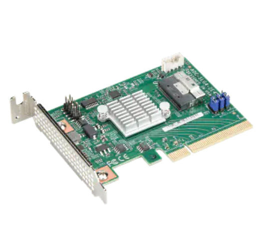 Supermicro AOC-SLG4-2E4T 2-Port Retimer, x8 PCIe Gen 4, Low Profile AOC