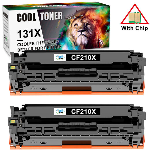 2P CF210A 131A Toner Cartridge Black for HP LaserJet Pro 200 Color M276nw M251nw