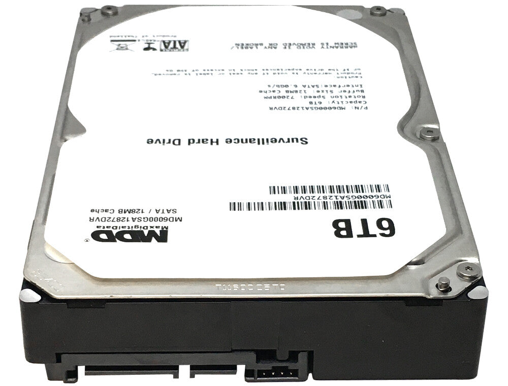 MDD 6TB 7200RPM 128MB Cache SATA 6.0Gb/s 3.5" Hard Drive for Surveillance / CCTV