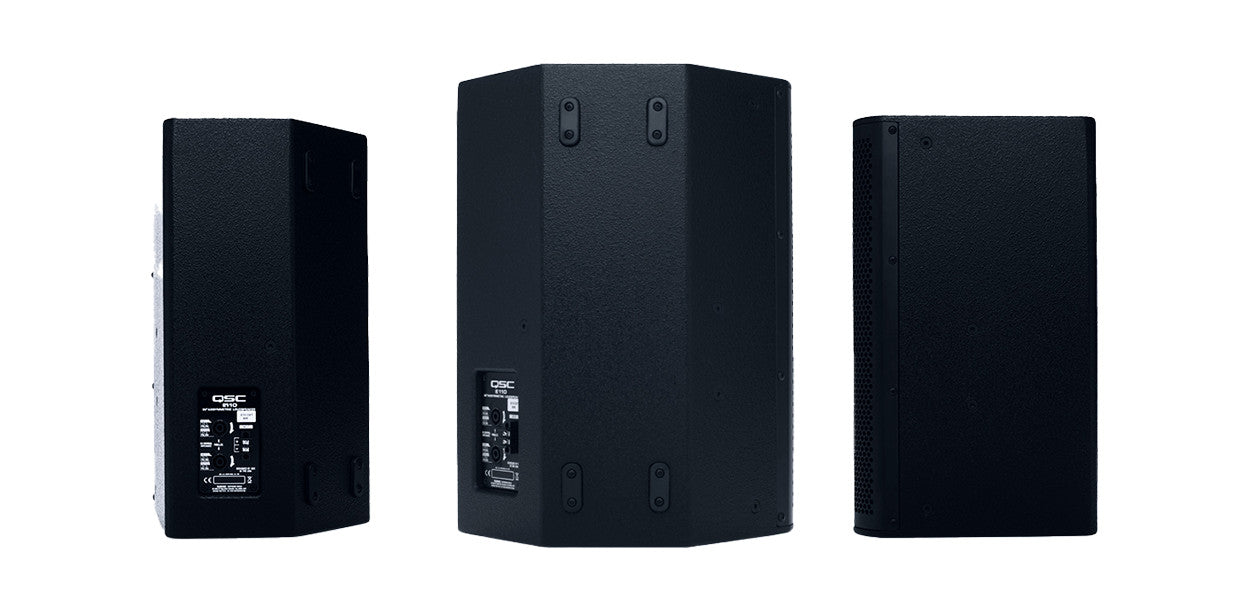 QSC E110-BK-TD Compact 10" Two-Way Passive Loudspeaker ? Black
