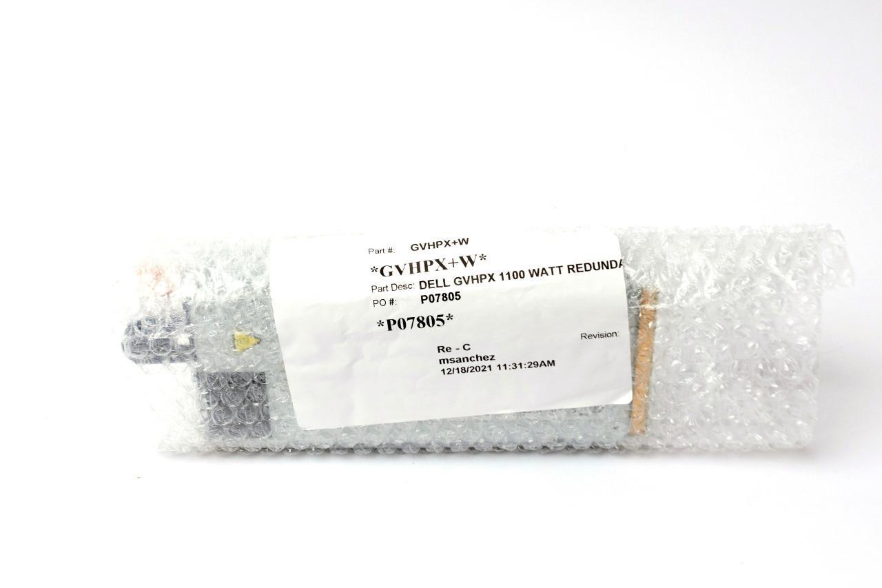 Dell Power Supply 1100W 80 PLUS HOT PLUG FOR DELL R7610 R510 R810 C6100 GVHPX
