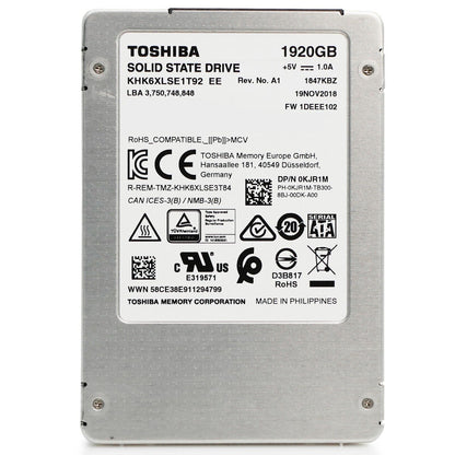 Toshiba HK6-DC 1.92TB ~2TB SATA 6Gb/s TLC 2.5in Data Center SSD - KHK6XLSE1T92