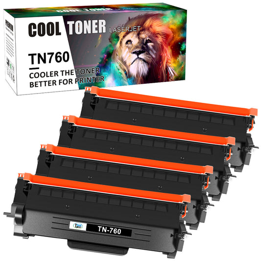 4PK Compatible With Brother TN760 TN730 Toner MFC-L2710DW HL-L2350DW HL-L2325DW