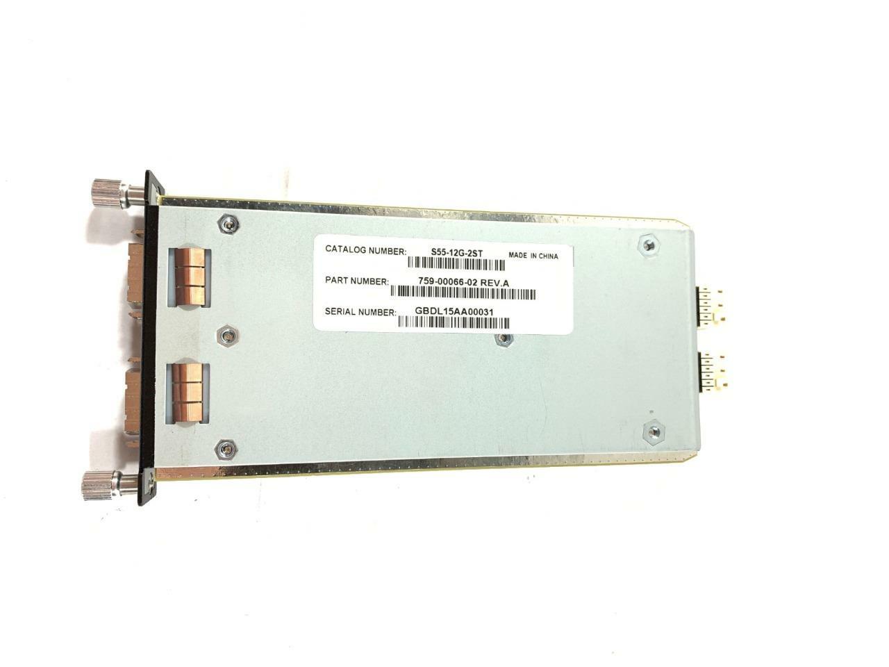 Lot 2Dell S55-12G-2ST Force 10 2-Port 12GB Stacking Expansion Module 97YCG