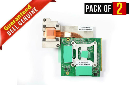 LOT x 2 Genuine Dell XPS ONE A2010 Graphics Video Card with Heatsink J004G+T724F
