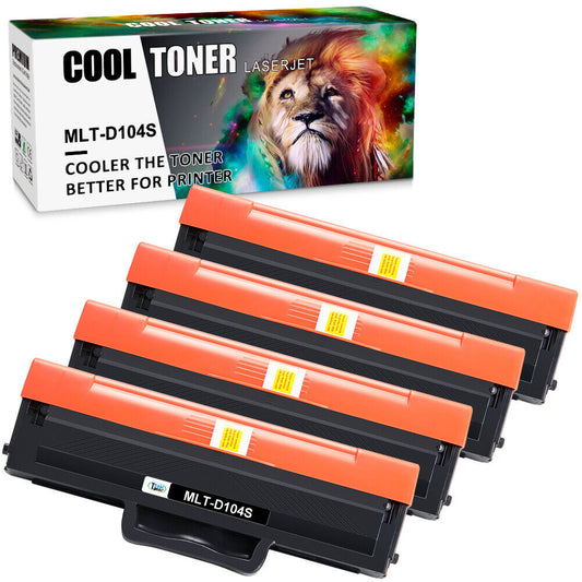 4p MLTD104S MLT-D104S BLACK Toner Cartridge for Samsung ML-1661 ML-1675 ML-1865W