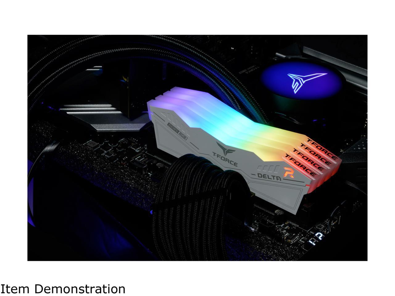 Team T-Force Delta RGB 64GB (2 x 32GB) 288-Pin PC RAM DDR5 6000 (PC5 48000)