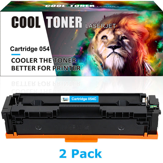 2PK CRG-054 Toner Cartridge for Canon 054 Cyan Imageclass MF641cw MF641cdw