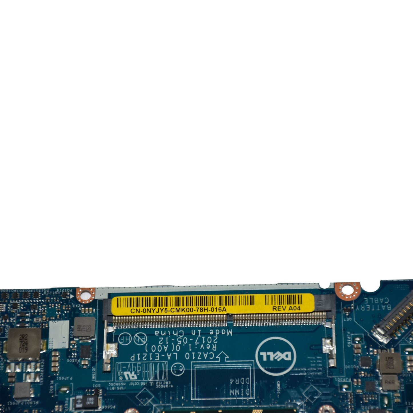 Dell Latitude 7280 Motherboard i5-7200U DDR4 Integrated GPU LA-E121P NYJY5