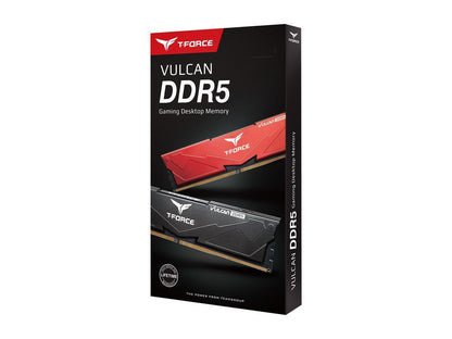 Team T-Force Vulcan 32GB (2 x 16GB) 288-Pin PC RAM DDR5 5600 (PC5 44800) Intel