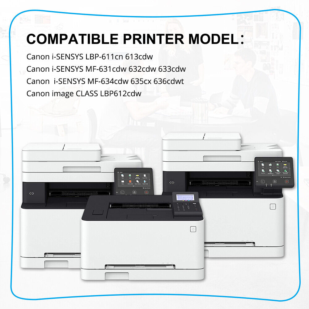 8Pack Toner Sets For Canon 045 045H Color imageCLASS MF632CDW MF634CDW LBP612CDW