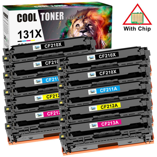 10 CF210A Black Toner Cartridge For HP 131A LaserJet Pro 200 Color M251n M251nw